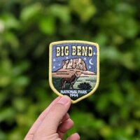 [AMO] PATCH ỦI THÊU Big Bend National Park - thêu vi tính - dùng để ủi - may vào áo/quần/cặp/balo