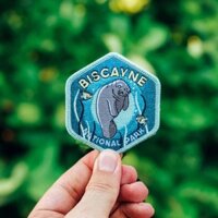 [AMO] PATCH ỦI THÊU Biscayne National Park  - thêu vi tính - dùng để ủi - may vào áo/quần/cặp/balo