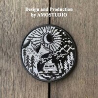 [AMO] PATCH ỦI THÊU YIN YANG VAN - TRAVEL - thêu vi tính - dùng để ủi - may vào áo/quần/cặp/balo