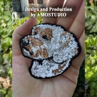 [AMO] PATCH ỦI THÊU Labradoodle - PET - thêu vi tính - dùng để ủi - may vào áo/quần/cặp/balo