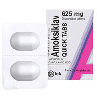 Amoksiklav Quicktabs 625mg điều trị các nhiễm khuẩn