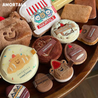 AMORTALS Bông phấn Mút Đánh Phấn Dòng Bánh Mì TUNEE GOODS Mềm Mại Mút Đánh Phấn Dễ Thương