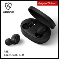 AMORUS A6S TWS Bluetooth 5.0 Stereo Tai Nghe Không Dây Khử Tiếng Ồn Bộ Tai Nghe Cho iPhone AirPods Samsung Huawei Xiaomi OPPO Vivo Vv. LazadaMall