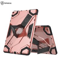 【Amorus Tablet Case】 for iPad Air 2 / for iPad 6 Shield Style Shockproof Strap Kickstand Tablet Hybrid Case