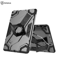 【Amorus Tablet Case】 for iPad Air 2 / for iPad 6 Shield Style Shockproof Strap Kickstand Tablet Hybrid Case