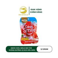 Amos cool smile combo 24 gói kẹo the không đường vị dưa hấu 24 gói x 12g