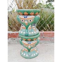 ❤️Một đôn❤️ Đôn gốm voi, bệ đỡ cây cảnh, đôn gốm giả xưa.