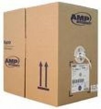 AMP Cat 5e UTP Cable 200MHz (4-Pair, 24AWG, Solid, CM, 305m, White)  6-0219590-2