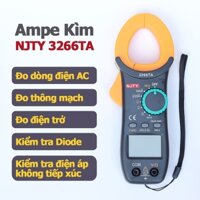 Ampe kìm đồng hồ kẹp dòng vạn năng NJTY 3266TA ampe kế đo thông mạch kiểm tra diode điện trở