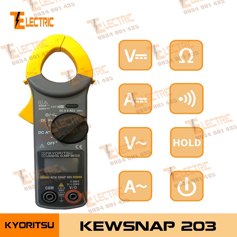 Ampe kìm Kewtech KT203