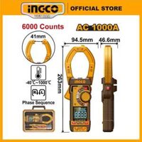Ampe kìm kỹ thuật số (Digital AC clamp meter) INGCO DCM610001