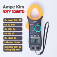 Ampe kìm NJTY 3266TD Đồng hồ kẹp dòng vạn năng đo tụ, tần số, nhiệt độ, điện trở, điện áp