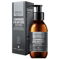 Amphora Aromatics, Cedarwood & Black seed Face Wash For Men COSMOS Organic, 120ml