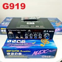 Ampli Mini Bluetooth G919 Hát Karaoke CHẠY ĐIỆN 12V VÀ 220V. Loại tốt