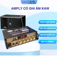 Ampli Mini Loa Amly Bluetooth KAW KL-800 600W Hát Karaoke Gia Đình Xe Ô Tô