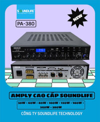 AMPLI TĂNG ÂM CAO CẤP SOUNDLIFE PA-380 CẤU HÌNH SIÊU KHỦNG ÂM THANH HAY CHUYÊN NGHIỆP CHẤT LƯỢNG CAO CÔNG SUẤT LỚN 380W MAX 600W