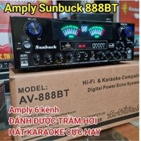 Amply 5.1 amply 6 kênh Sunbuck 888BT đánh trầm hơi uy lực, Amply hát karaoke cực hay.