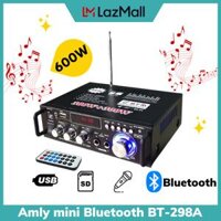 Amply Amly Mini Âm Ly - Amly Mini Bluetooth BT-298A phiên bản cao cấp chức năng đa dạng chống rú rít khuếch đại mọi tín hiệu - Bảo hành lỗi 1 đổi 1