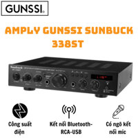 Amply bluetooth GUNSS SUNBUCK 338ST công suất lớn-hiện đại-tiện nghi-hỗ trợ cổng quang Bluetooth/USB