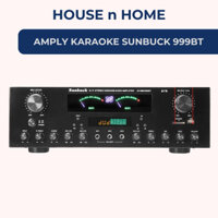 Amply bluetooth karaoke Sunbuck AV 999 BT bass cực căng, công suất 900W, 8 sò, núm điều chỉnh volume, echo, bass, treble