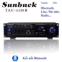 Amply điện 220V Bluetooth SUNBUCK 6188E Hát Karaoke Gia Đình,trên ô tô  cao cấp, chức năng đa dạng Bảo hành chính hãng