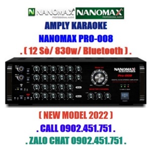 Amply karaoke bluetooth Nanomax Pro-008