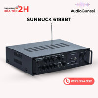 Amply Karaoke Bluetooth Sunbuck 6188BT 220V/12V Công Suất Lớn 400W, Amly Đa Chức Năng Cho Xe Hơi Và Gia Đình