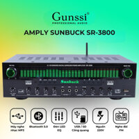 Amply karaoke bluetooth Sunbuck SR 3800, Amly công suất lớn 700W, âm ly 5.1, Amply Karaoke Gia Đình