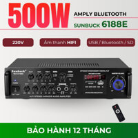 Amply Karaoke Bluetooth SUNBUCK 6188E Hát Karaoke Gia Đình, Âm Ly 5.1 Cao Cấp, Chức Năng Đa Dạng, Bảo Hành Chính Hãng