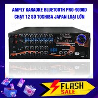 Amply Karaoke Cali.D&Y PA-9090D - Ampli Gia Đình 12 Sò Toshiba Japan kết nối USB Thẻ Nhớ , Volume nút nhôm đen