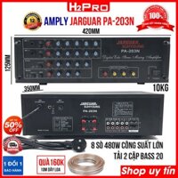 Amply Karaoke Jarguar PA-203N 8 sò 480W công suất lớn, amply Karaoke jarguar liên doanh cao cấp, bh 12 tháng (tặng 10m dây loa trị giá 160K)