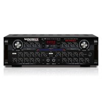 AMPLY KARAOKE NANOMAX DH-2012A ( 02 kênh/ 12 sò/ max 820w/ bluetooth, usb & sd card )