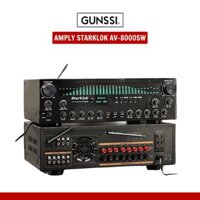 Amply Karaoke Starklok AV-8000SW, Amply Gia Đình Bluetooth 5.3, Hỗ Trợ 2 Cổng Sub