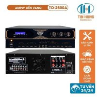 Amply liền vang cơ ORIS TO 2500A chức năng chống hú tốt, main đẩy sử dụng cho dàn karaoke gia đình