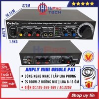 Amply Loa Phóng Thanh 100W 12V-24V Phát Thanh Di Động - Bán Hàng Rong, Âm Ly Karaoke Mini Nghe Nhạc