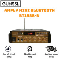 Amply mini bluetooth Gunssi BT198B-B-amply gia đình-kết hợp ghi âm-echo siêu mượt-bảo hành 12 tháng