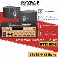 Amply Mini Bluetooth Karaoke BT-298A, Ampli KENTIGER HY-803 và BT198B-B + Ghi Âm, Âm ly Công Suất Lớn Gia Đình, Xe Ô tô