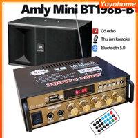 amply mini karaoke gia đình BT298B Amly Mini Bluetooth Kết Hợp Ghi Âm