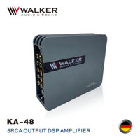 Amply Ô tô 4 kênh WALKER KA-48 kết nối Bluetooth, DSP Germany xe hơi max 240W với 8 cổng RCA Out
