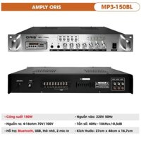 Amply phóng công suất 150W chính hãng ORIS 150BL, amply cho loa phóng thanh khếch đại công suất - ORIS MP3-150BL