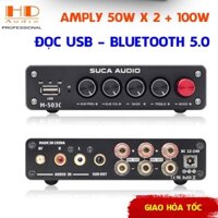Amply Suca-audio M-503C 50W×2+100W Bluetooth 5.0 - Hỗ Trợ Đọc USB