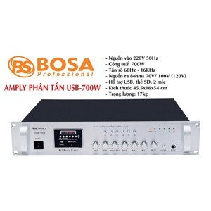 Amply thông báo Bosa USB-700W