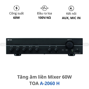 Amply TOA A-2060H (50Hz-20.000kHz)