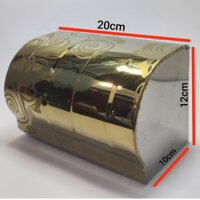 AMT , CHÍNH HÃNG Lô Cuộn giấy vệ sinh khổ lớn cho nhà nghỉ, khách sạn inox mạ vàng sang xịn mịn