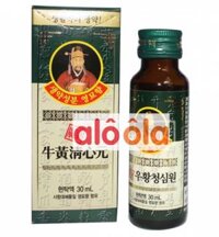 An cung ngưu hoàng hoàn Hàn Quốc dạng nước hộp màu xanh chính hãng