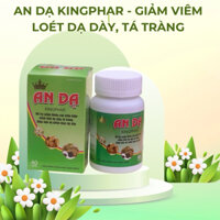 An dạ Kingphar 1, Chai 40 viên, Giúp giảm viêm loét dạ dày, tá tràng, trào ngược thực quản, dịch vị, ăn uống không tiêu