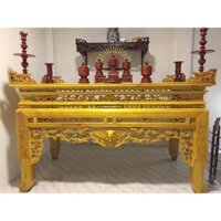 án gian thờ gỗ mít ta giá xưởng sản xuất rẻ thiếp vàng 197cm giá gốc
