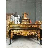 án gian thờ gỗ mít ta giá xưởng sản xuất rẻ thiếp vàng 197cm giá gốc án gian thờ gỗ mít ta