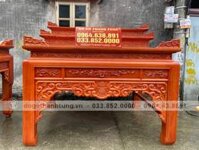 Án gian thờ như ý tam cấp gỗ hương đá chân 14 (anh Hoàng, Hà Nội)