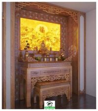 Án gian thờ tam cấp – án gian phòng thờ AG 27